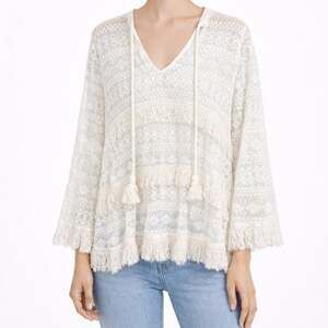 Amiana White Lace Tunic